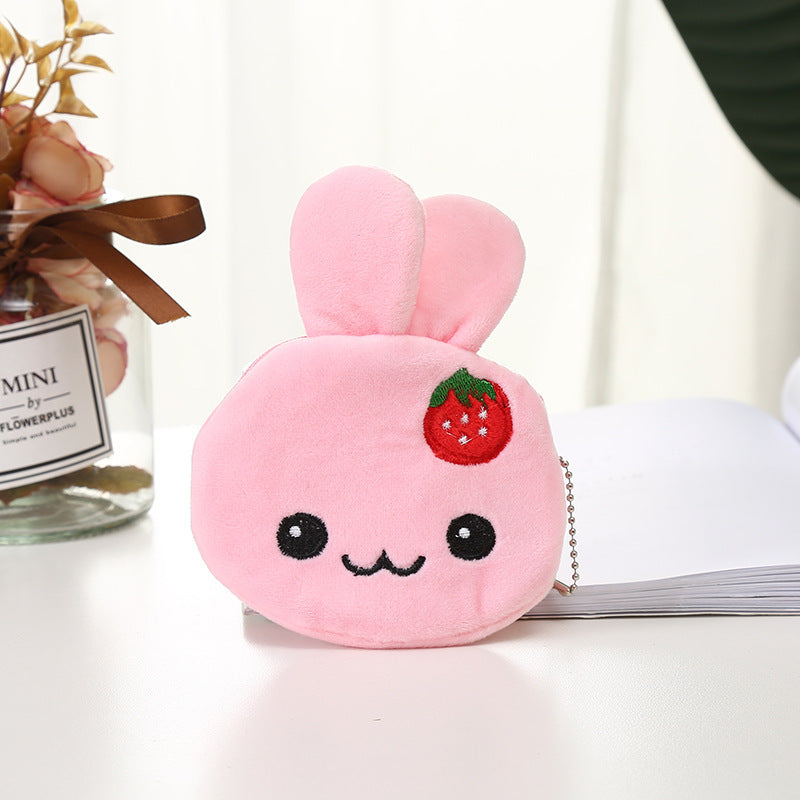 Plush Cute Coin Purse - Cartoon Cloth Women's Key Case