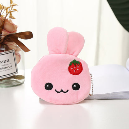 Plush Cute Coin Purse - Cartoon Cloth Women's Key Case