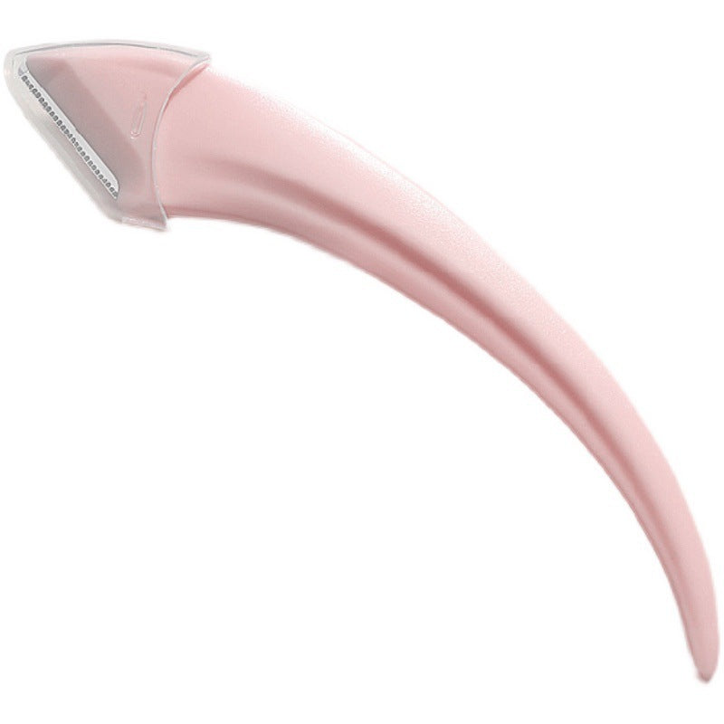 Curved Moon Eyebrow Trimming Knife with Comb - Small Beauty Gadget