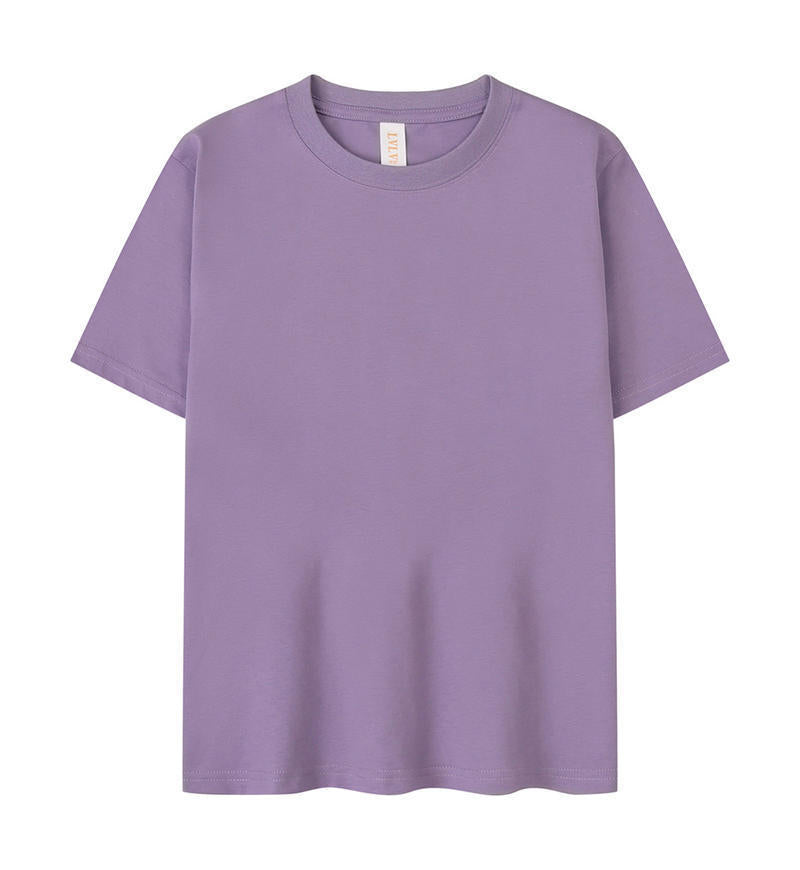 Children's Solid Color Round Neck Short Sleeves T-shirt