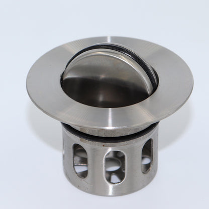 Explosion-proof Stainless Steel Thickened Flap Basket Drain Ceramic Basin Basket Drain