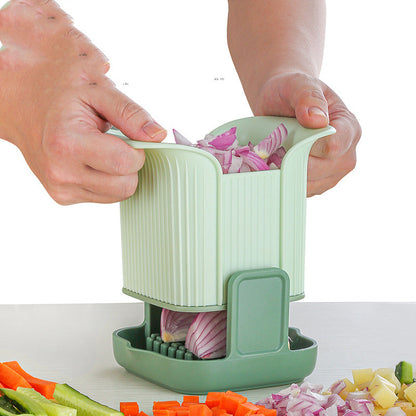 Multifunctional Vegetable Chopper-Hand Pressure Onion Dicer & French Fries Cutter