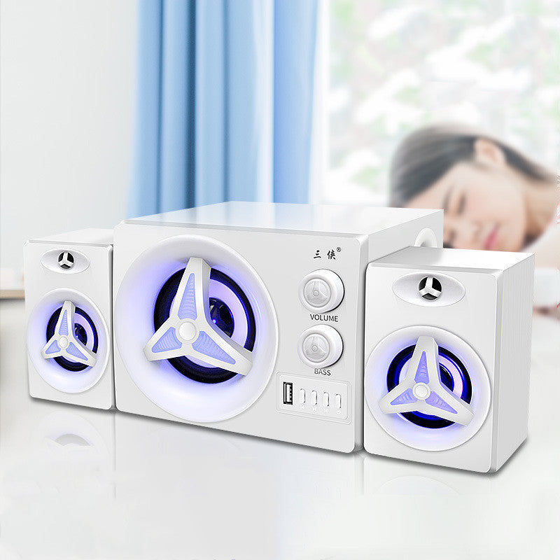 Computer audio notebook desktop computer home subwoofer small speaker Game TV speaker USB effect
