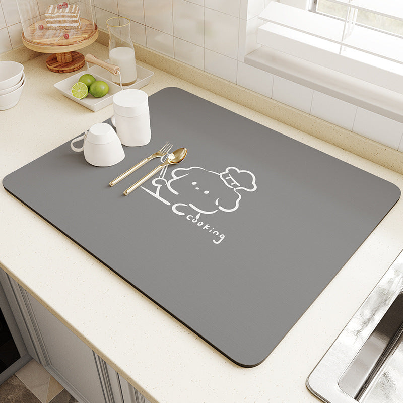 Modern & Minimalism Kitchen Countertop Water Draining Pad
