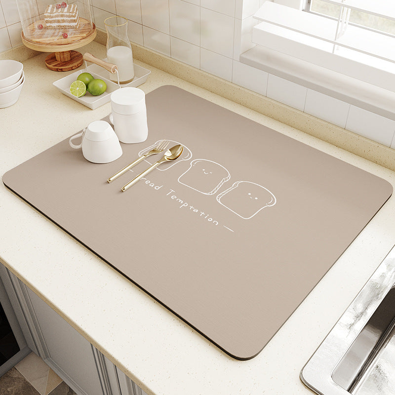 Modern & Minimalism Kitchen Countertop Water Draining Pad