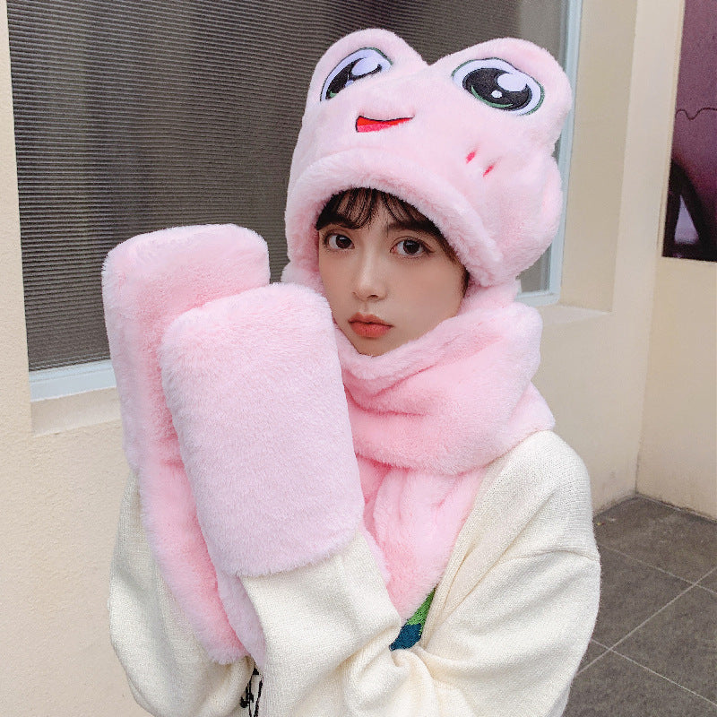 Children's Ear Protector Warm Hat Scarf Gloves