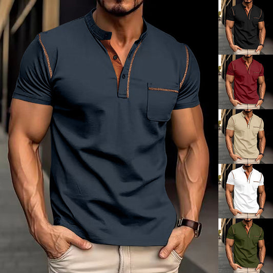 Short-Sleeved Polo Shirt - Summer Casual Quick-Dry Tops for Men