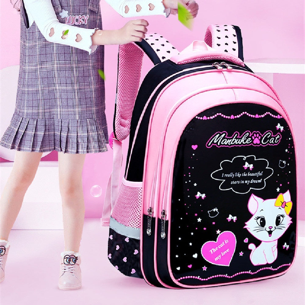 Kids School Cute Cat Print Backpack – Smile E Store