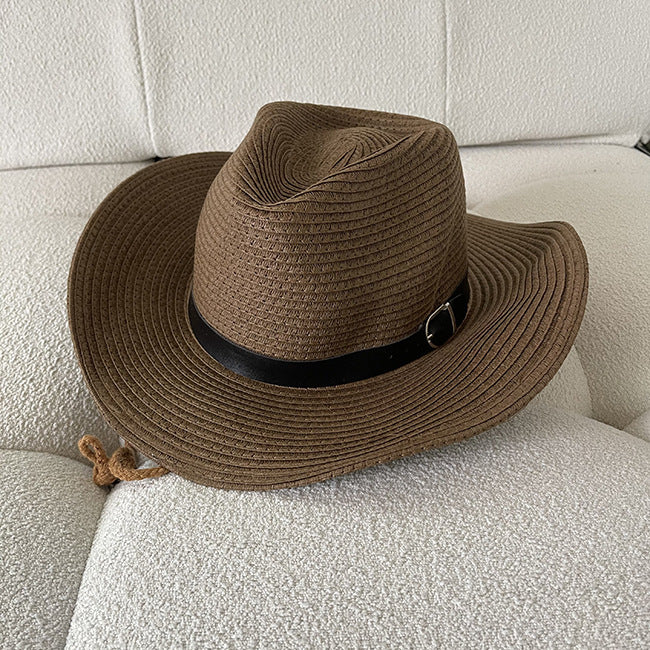 Western Cowboy Hat Summer Woven Cool Hat