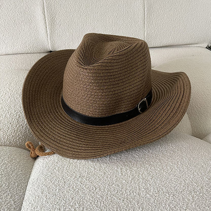 Western Cowboy Hat Summer Woven Cool Hat