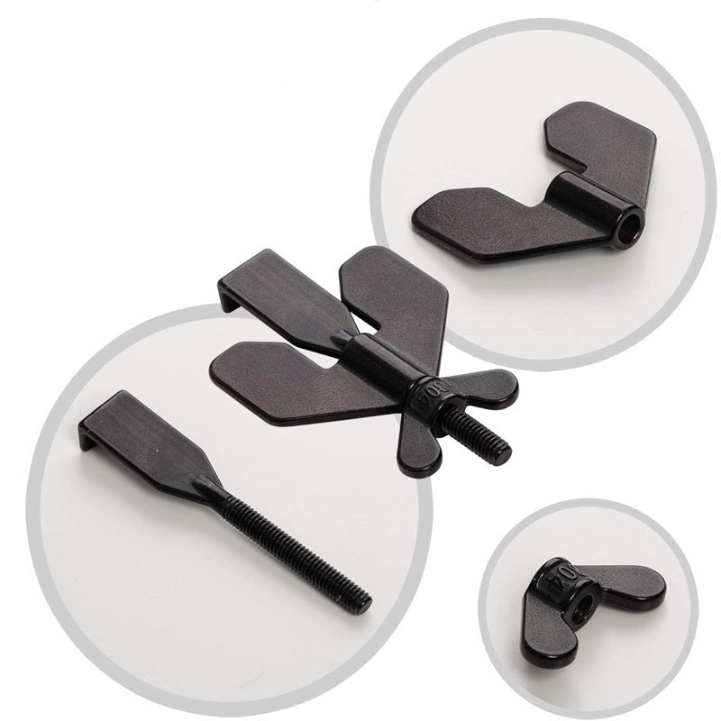 Black 3-in-1 tool on a white background with close-up insets.