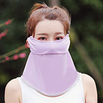 Women's Ice Silk Sunscreen Mask Scarf