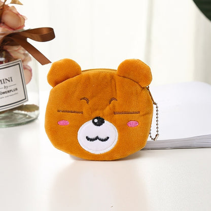 Plush Cute Coin Purse - Cartoon Cloth Women's Key Case