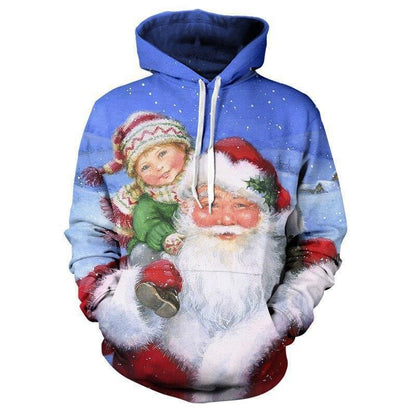 Men's and Women's Fashion Casual 3D Printed Hoodie Sweater