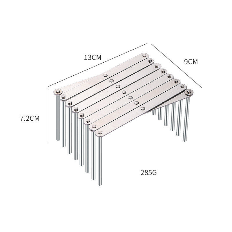 Stainless Steel Telescopic Shelf Folding Kitchen Storage