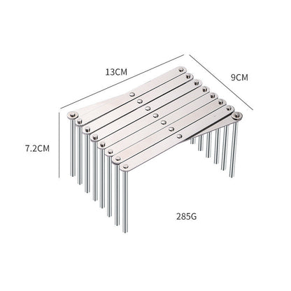 Stainless Steel Telescopic Shelf Folding Kitchen Storage