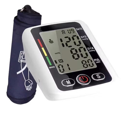 Automatic Upper Arm Blood Pressure Monitor - Voice Talking Pulse Meter