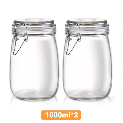 Glass Sealed Cans For Kitchen Food