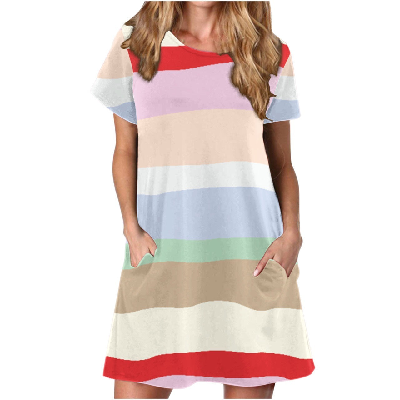 Summer Pullover Medium Style Dress for Women