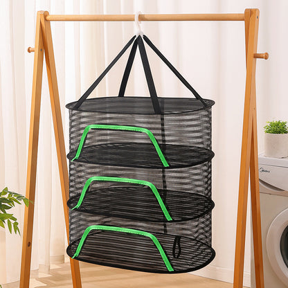 Hanging Network Dry Goods Artifact - Foldable Fly Cage for Balcony Drying