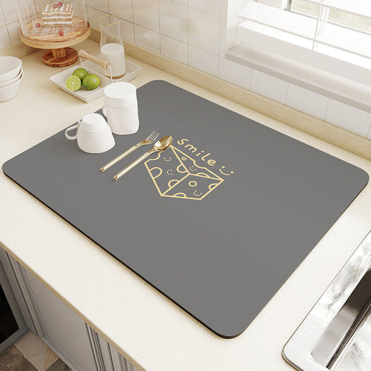 Modern & Minimalism Kitchen Countertop Water Draining Pad