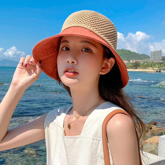 Women's Sunscreen Sun Hat Mesh Breathable Bow