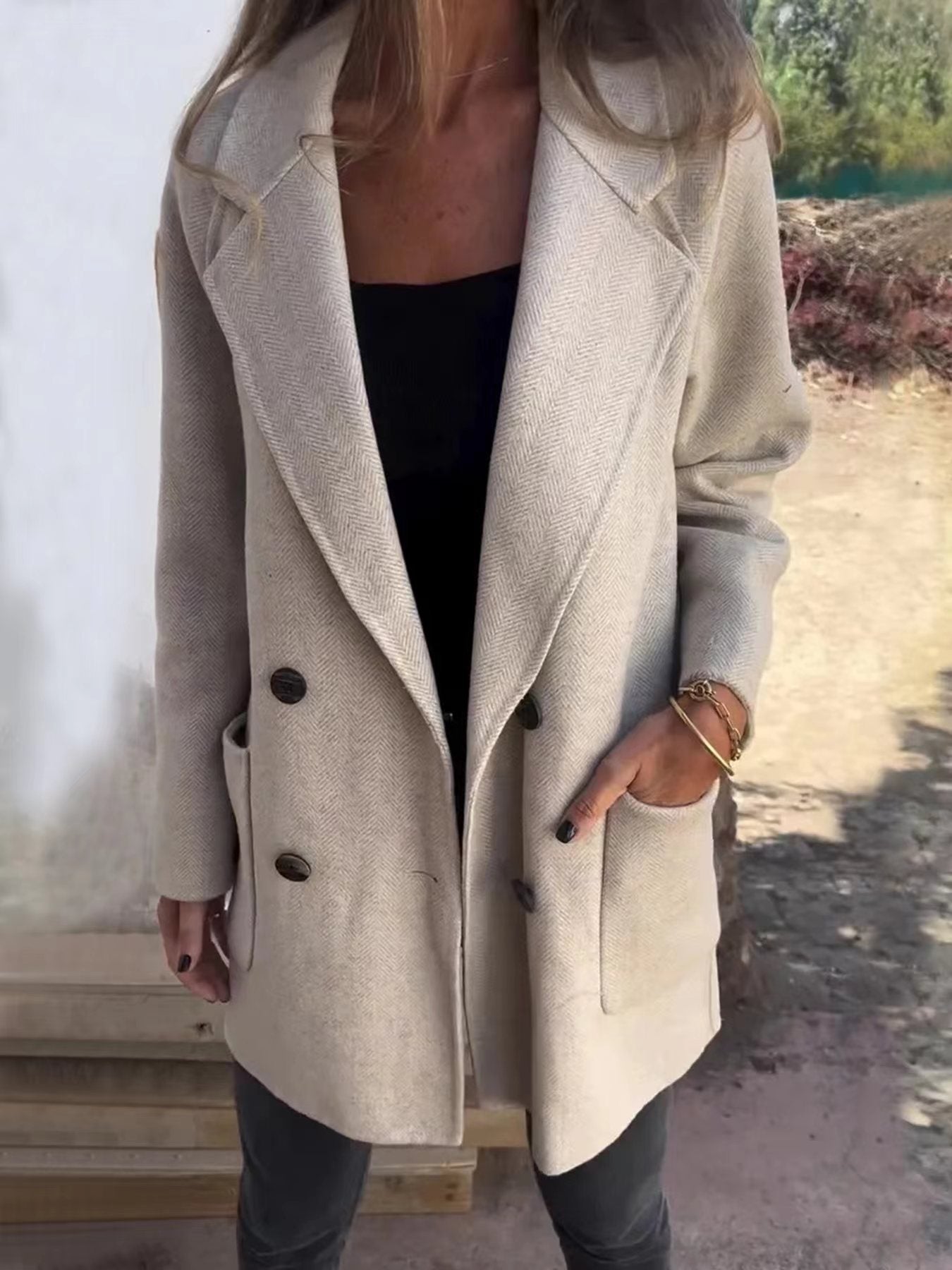 Street Hipster Padded Woolen Coat