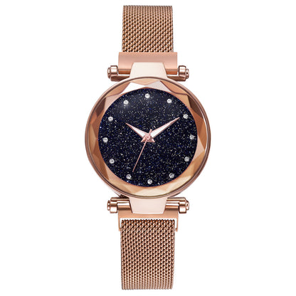 Luxury Women’s Starry Sky Magnet Buckle Bracelet Watch