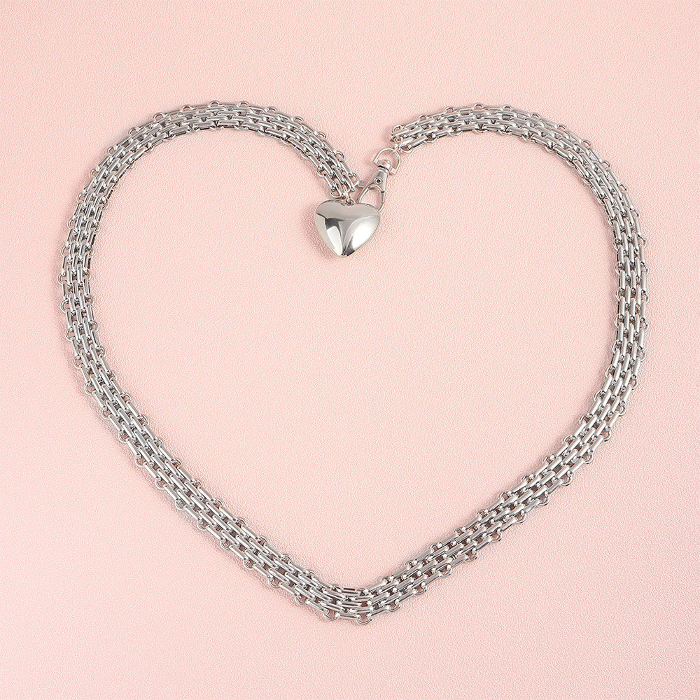 Men and Women Design Fashion Love Chain Pendant Waist Chain