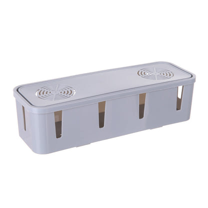 Desktop Socket Storage Box - Cable Organizer & Winding Box