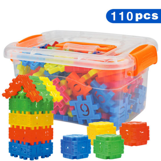 110pcs DIY Lepin Building Blocks Set | 3D Educational Mosaic Toys for Kids