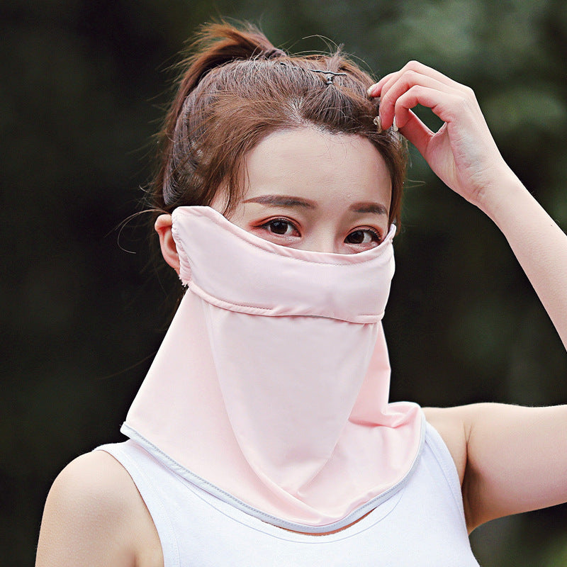 Women's Ice Silk Sunscreen Mask Scarf