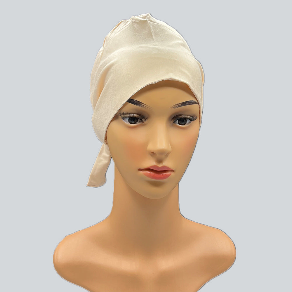 Adjustable Satin Modal Cotton Headscarf