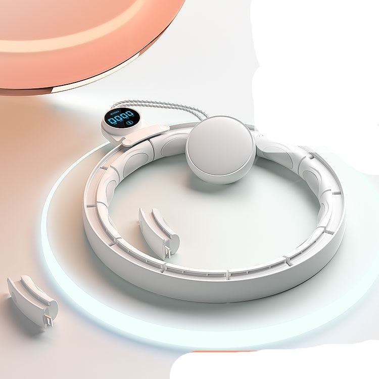 White pet scale with digital display on a light background