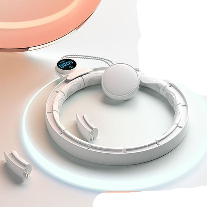 White pet scale with digital display on a light background