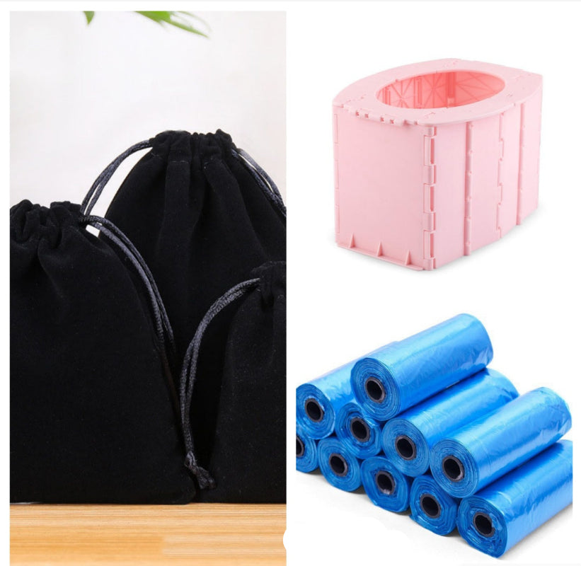 Portable Travel Folding Toilet Urinal - Mobile Seat for Camping & Hiking