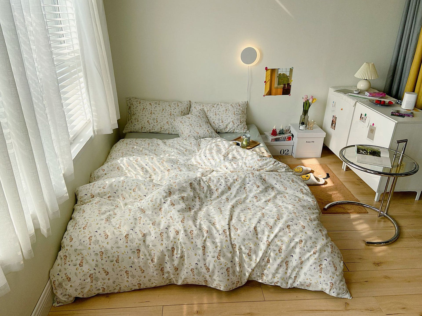 Four Piece Cotton Comfortable Bed Sheet Bedding Set