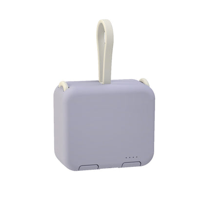 Portable device with a handle on a white background