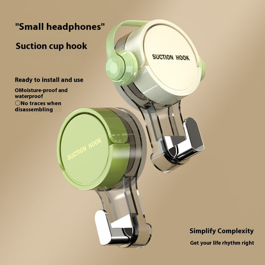 Suction Cup Hook - Powerful Vacuum No-Punch Sticky Hook Towel Rack