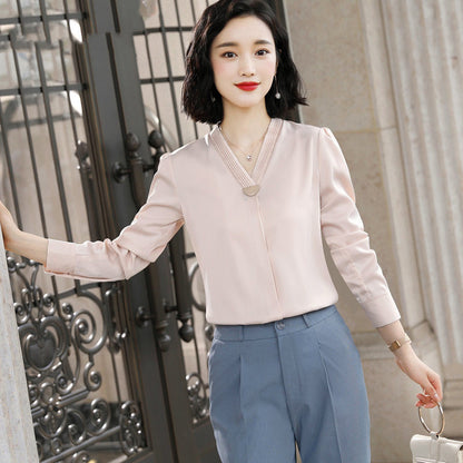 Ladies' Long-sleeved Professional Suit Formal Dress Skirt Trousers