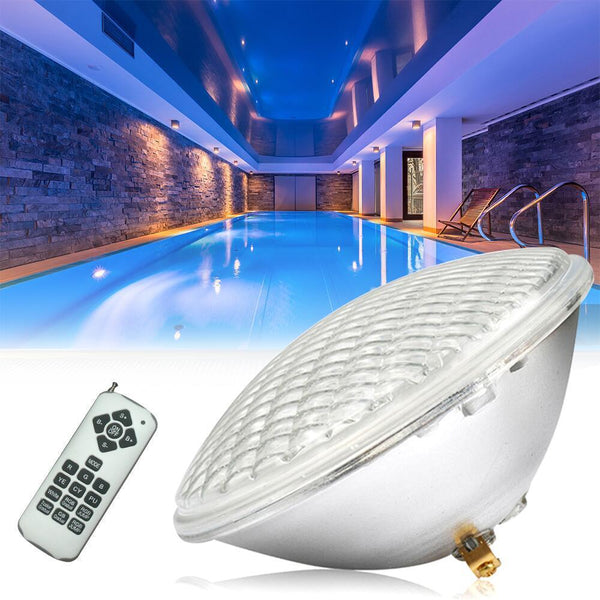 18W RGB LED Pool Light - Waterproof with Remote Control