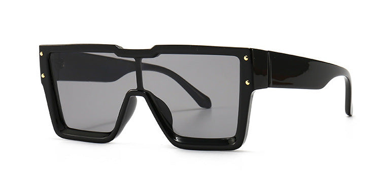 Oversized One-Lens Square Sunglasses for Men & Women