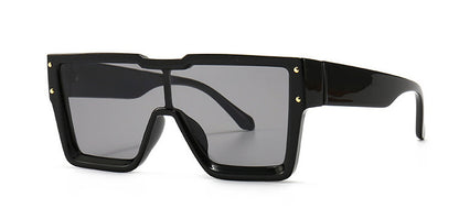 Oversized One-Lens Square Sunglasses for Men & Women
