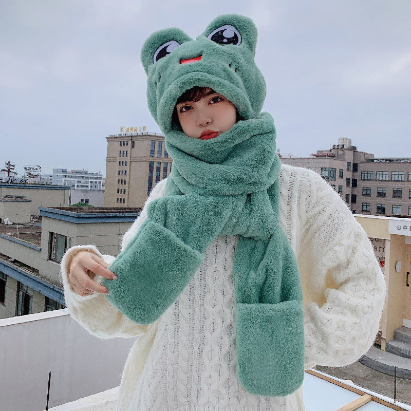 Children's Ear Protector Warm Hat Scarf Gloves
