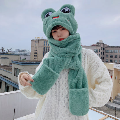 Children's Ear Protector Warm Hat Scarf Gloves