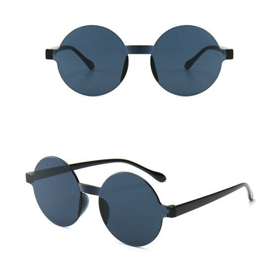 Rimless one-piece sunglasses