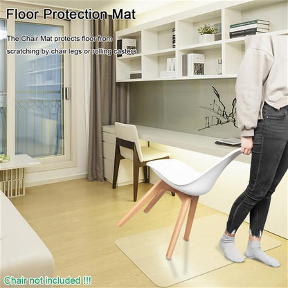 PVC Frosted Floor Protection Pad Without Nails, Rectangular, 90x120x0.2cm