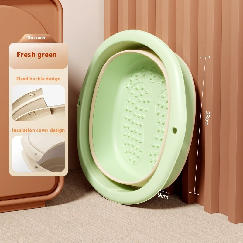 Foldable Foot Bath Portable Foot Wash Basin With Cover