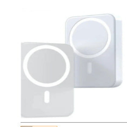 Two white light-up mirrors with circular lights on a white background