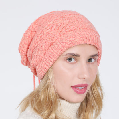 Winter Baotou hats plus velvet knitted men and women pullovers